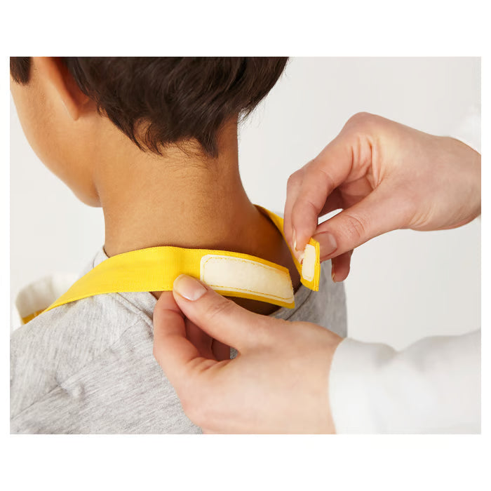 IKEA TOPPKLOCKA Children’s apron with chef’s hat, white/yellow