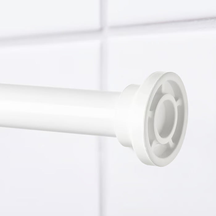 IKEA BOTAREN Shower curtain rod, white, 70-120 cm (28-47 ")