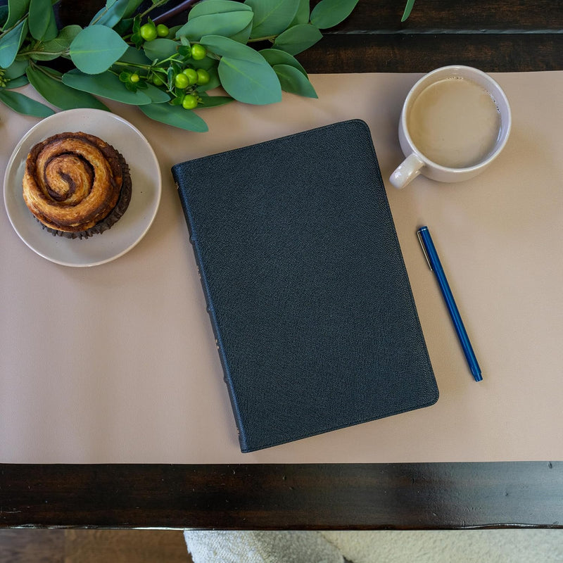 NASB Large Print Thinline Bible – Black Premium Goatskin by Holman Bible Publishers