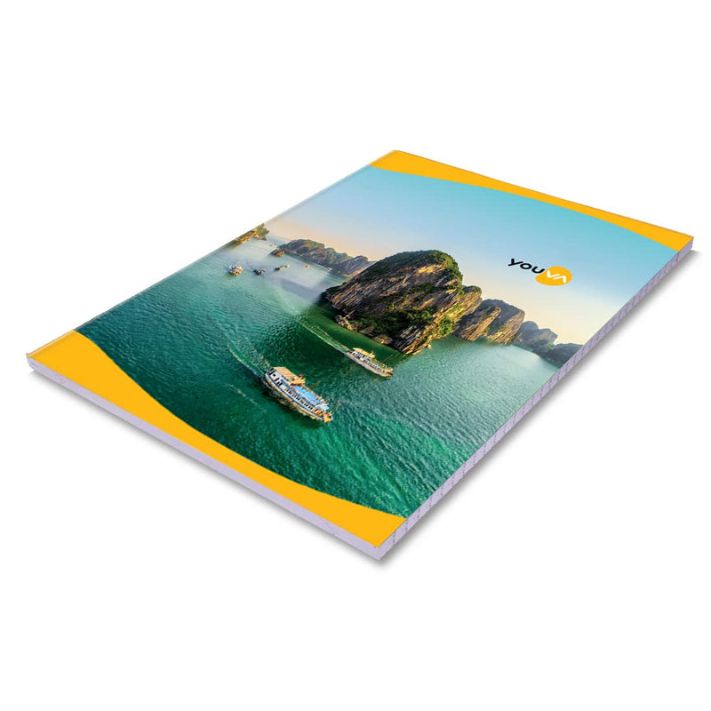YOUVA Navneet Soft Bound Long Book - Unruled, 172 Pages (A4, Pack of 6)