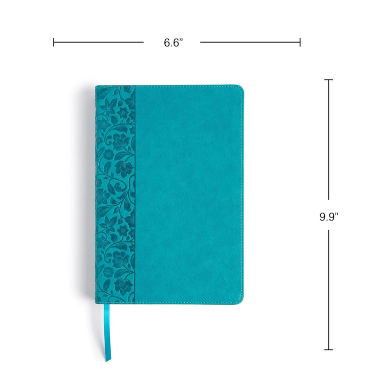 Giant Print Reference Bible, Teal LeatherTouch by Holman Bible Publishers