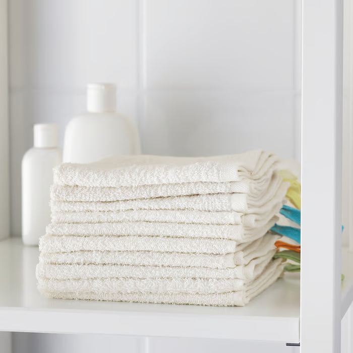 IKEA KRAMA Washcloth, white, 30x30 cm (12x12 ")