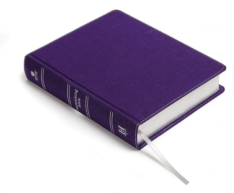 HCSB Illustrator's Note taking Bible, Purple Linen Bonded Leather by Holman Bible Staff