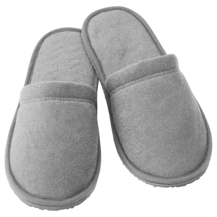 IKEA TASJÖN Slippers, grey, S/M