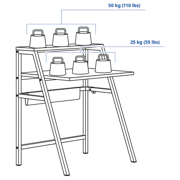 IKEA MITTPLAN Desk, white, 80x60 cm (31 1/2x23 5/8 ")