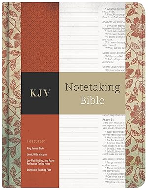 KJV Notetaking Bible, Red Floral by Holman Bible Staff