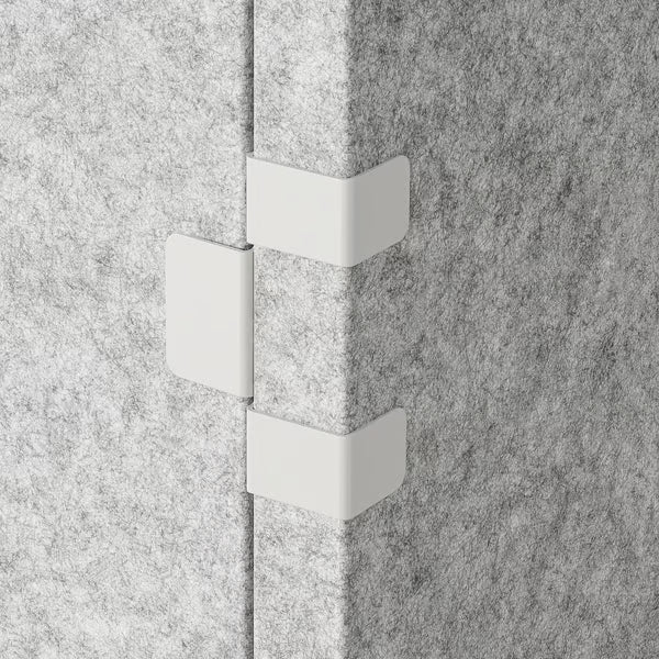 IKEA SIDORNA 3-pc crnr connection fittings set, grey