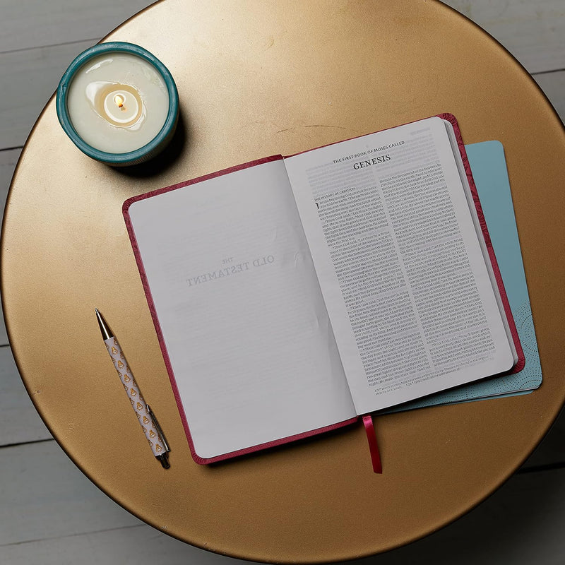 NKJV Value Thinline Bible, Leathersoft Burgundy, Red Letter, Comfort Print by Thomas Nelson