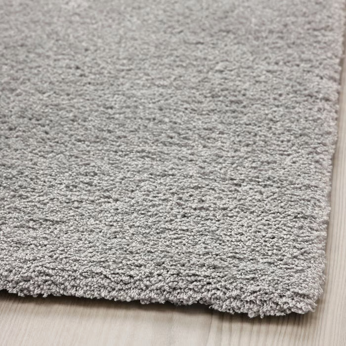 IKEA KNARDRUP Rug, low pile, light grey, 133x195 cm (4 ' 4 "x6 ' 5 ")