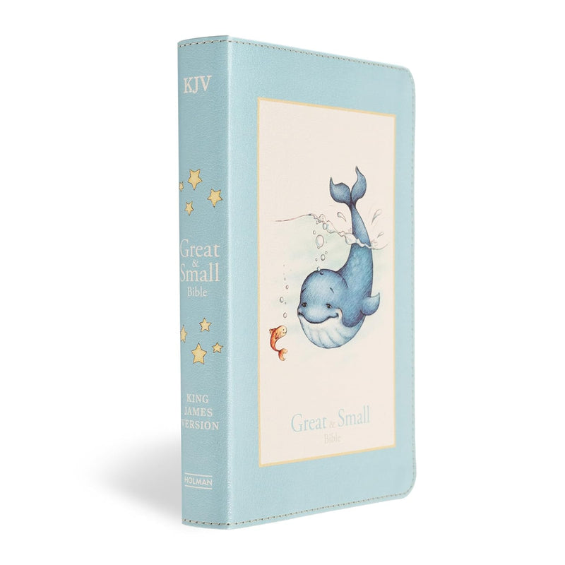 KJV Great and Small Bible, Baby Blue LeatherTouch by Holman Bible Publishers