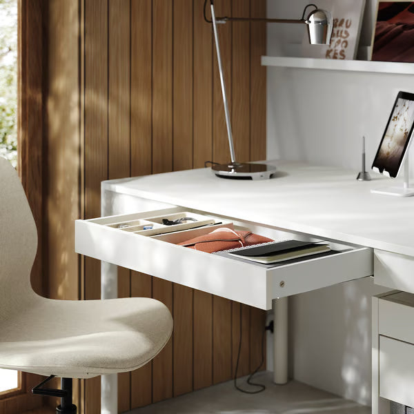 IKEA TONSTAD Desk, off-white, 140x75 cm (55 1/8x29 1/2 ")