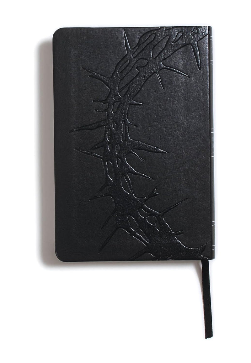KJV Compact Ultrathin Bible, Charcoal Leather Touch by Holman Bible Staff