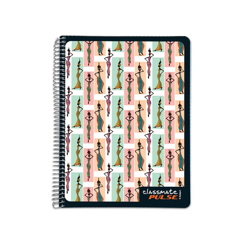 Classmate Pulse 5 Subject Spiral Notebook - Pack of 1