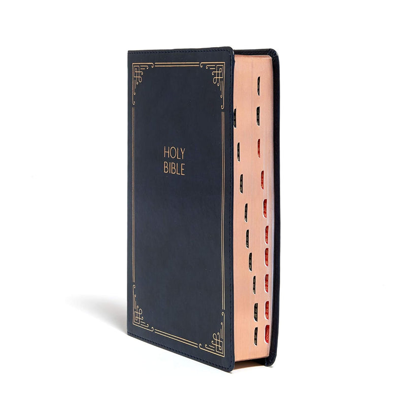 KJV Large Print Personal Size Reference Bible, Navy by Holman Bible