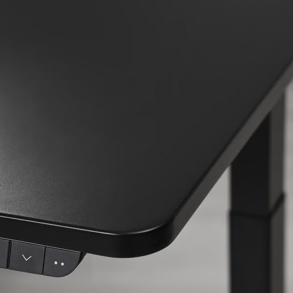 IKEA UTMANING Gaming desk sit/stand, electric/black, 120x80 cm (47 1/4x31 1/2 ")