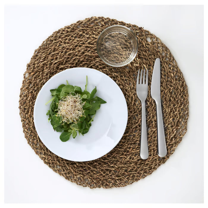 IKEA IHALLIG Place mat, natural/seagrass, 37 cm (15 ")