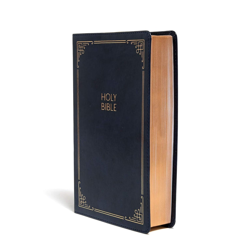 KJV Large Print Personal Size Reference Bible, Navy by Holman Bible