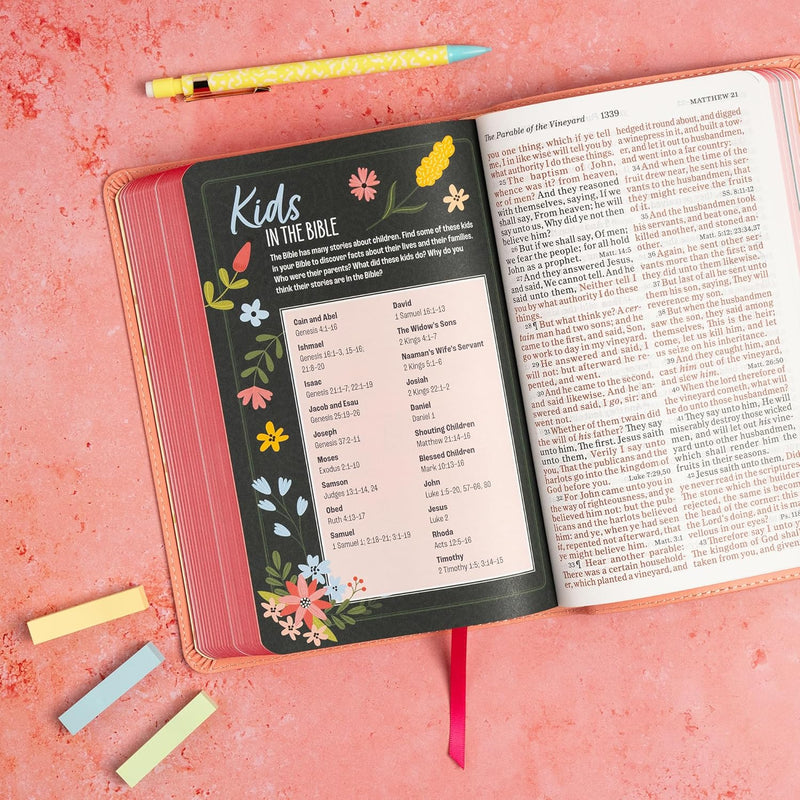 KJV Kinderbibel, Peach Leathertouch von Holman Bible Publishers