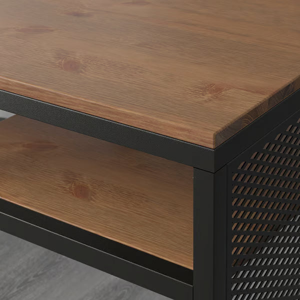 IKEA FJALLBO Laptop table, black, 100x36 cm (39 3/8x14 1/8 ")