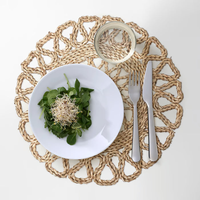 IKEA GALLSOPP Place mat, natural/sedge handmade, 37 cm (14 ½ ")