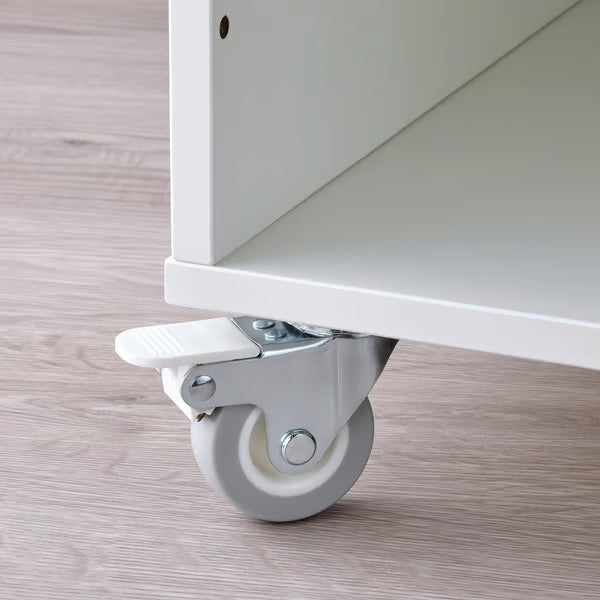 IKEA OVNING Trolley, white/grey-green, 54x33 cm (21 1/4x13 ")
