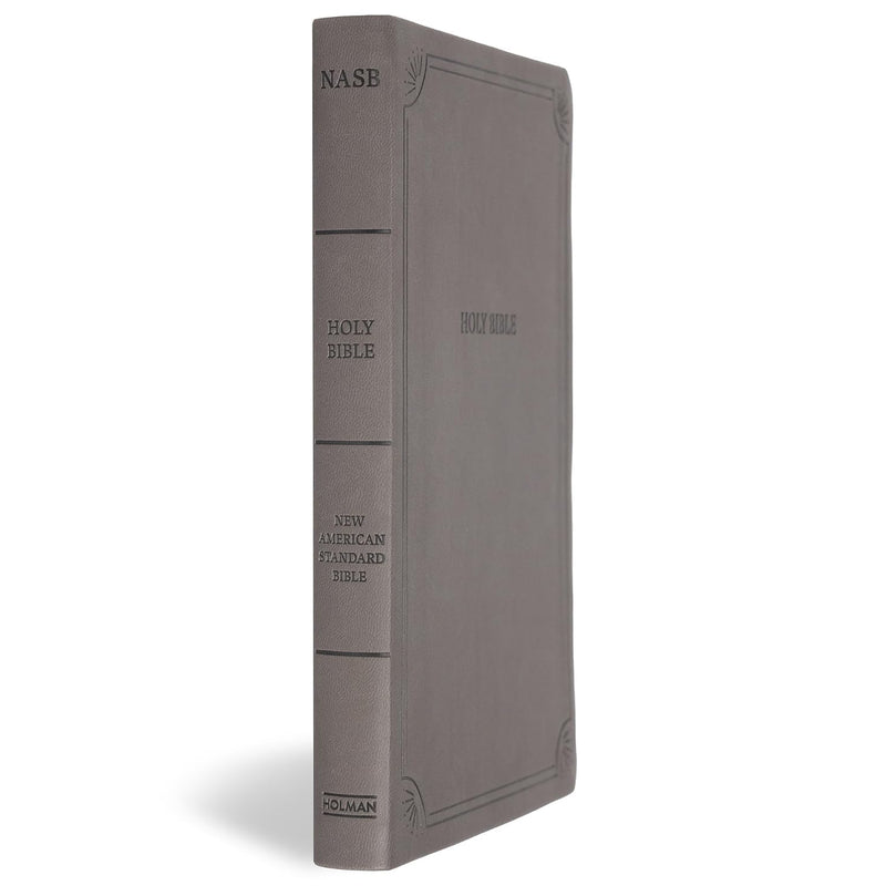 NASB-Großdruck-Thinline-Bibel, Value Edition, Charcoal Leathertouch von Holman Bible Publishers