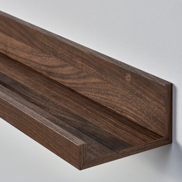 IKEA MOSSLANDA Picture ledge, walnut effect, 55 cm (21 ¾ ")