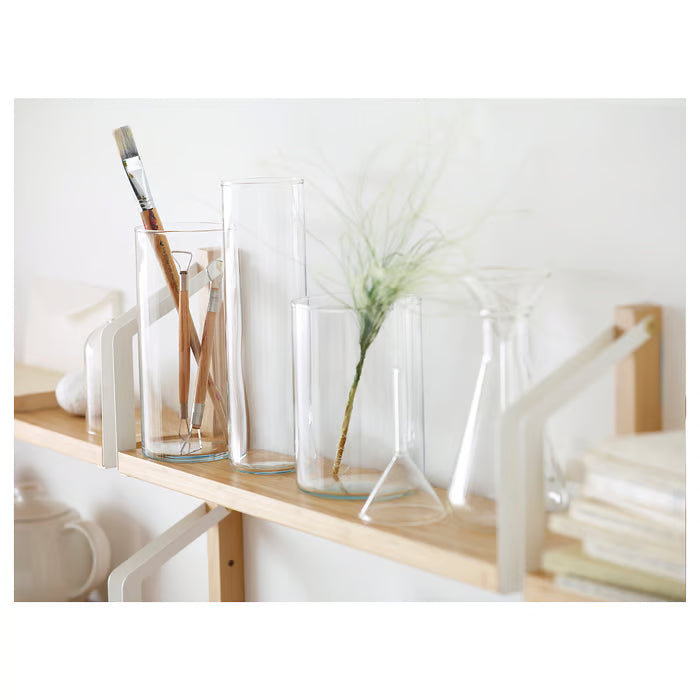 IKEA CYLINDER Vase, set of 3, clear glass