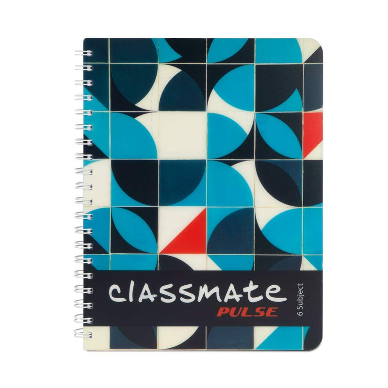 Classmate Pulse 6 Subject Spiral Notebook - Pack of 1