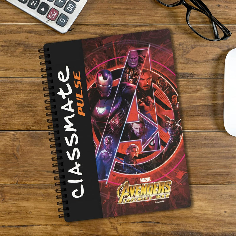 Classmate Pulse Single Subject Spiral Notebook | Single Line, 180 Pages, 24 cm x 18 cm