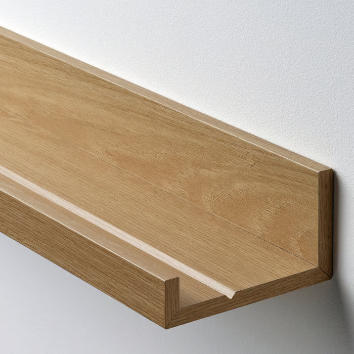 IKEA MOSSLANDA Picture ledge, oak effect, 55 cm (21 ¾ ")
