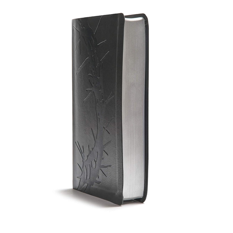 KJV Giant Print Reference Bible, Charcoal Leather Touch by Holman Bible Publishers