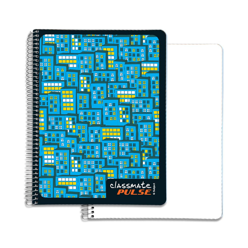 Classmate Pulse 6 Subject Spiral Notebook - Pack of 1