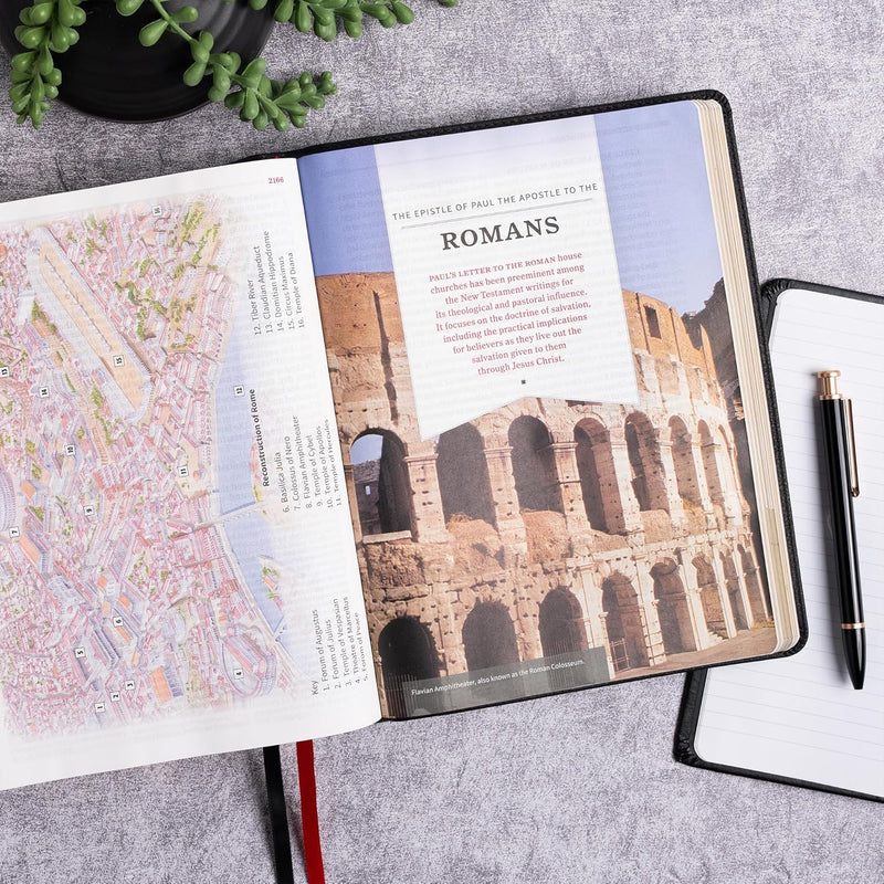 KJV Study Bible, Large Print Edition, Black Leathertouch Imitation Leather by Holman Bible Publishers