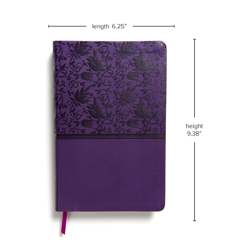 KJV Giant Print Reference Bible, Purple LeatherTouch, Indexed by Holman Bible Publishers