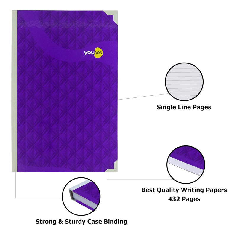 YOUVA Navneet Youva | My Notes Case Bound Office Longbook Journal