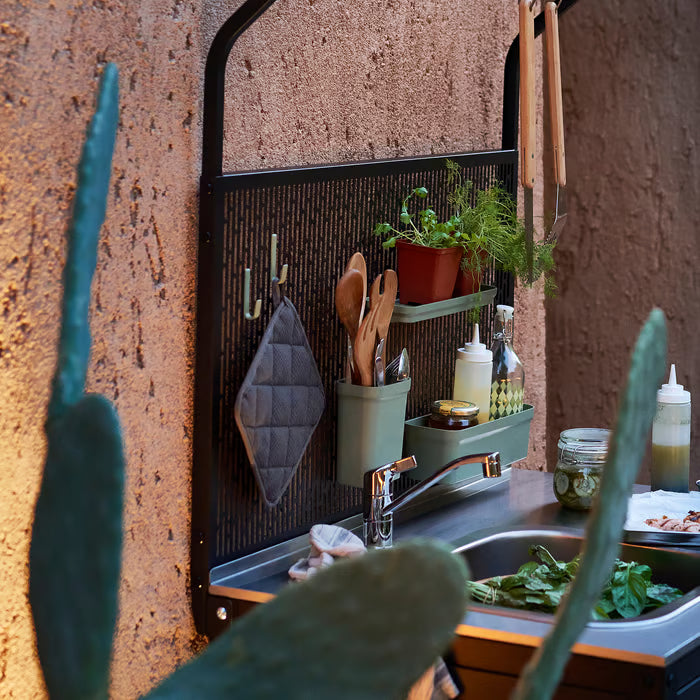 IKEA RINNIG Pot holder, grey, 21x21 cm (8x8 ")