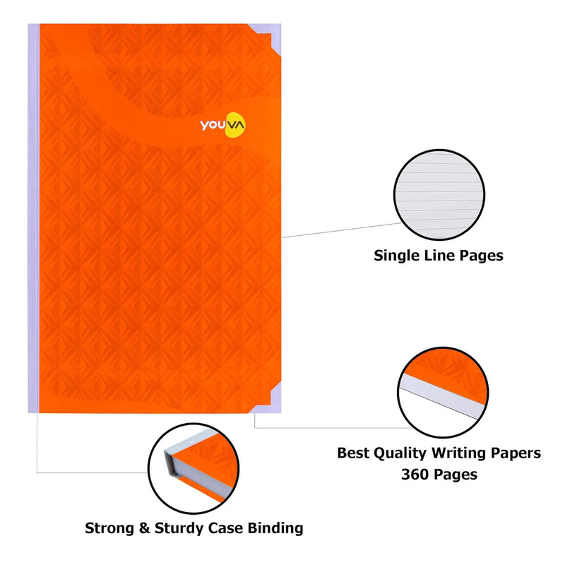YOUVA Navneet Youva | My Notes Case Bound Office Longbook Journal