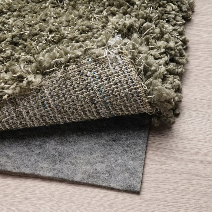IKEA VOLLERSLEV Rug, high pile, grey-green, 80x150 cm (2 ' 7 "x4 ' 11 ")