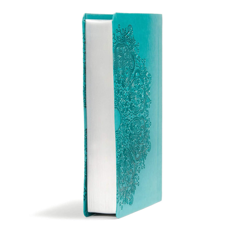 KJV Large Print Personal Size Reference Bible, Teal Leather Touch by Holman Bible Publishers