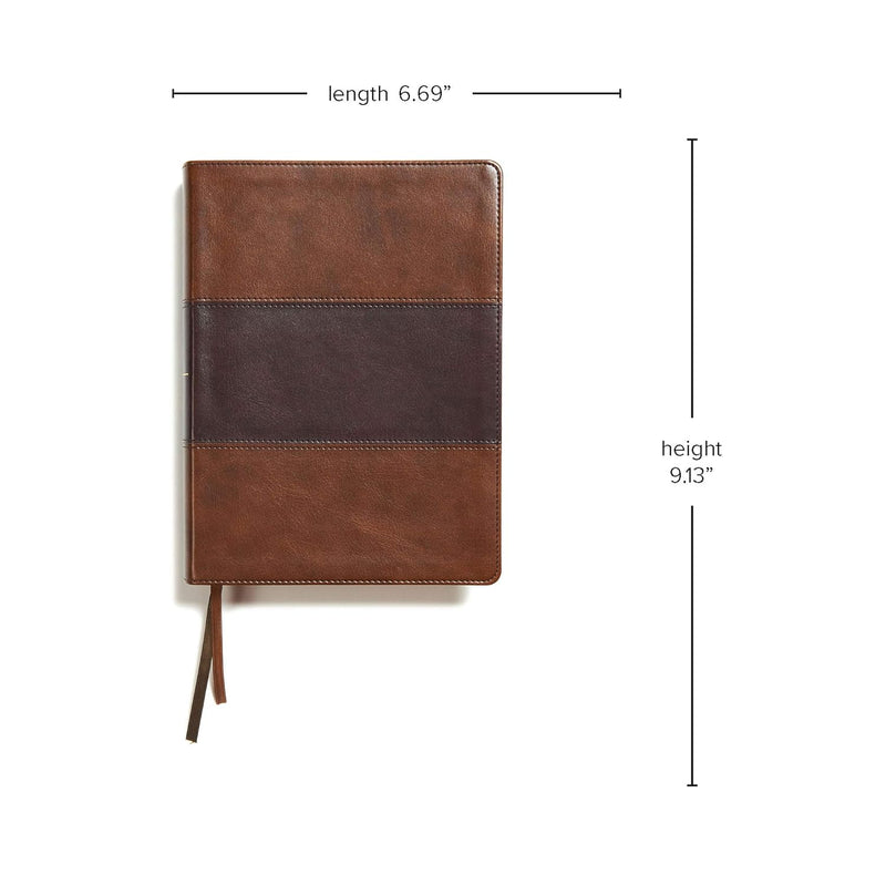 KJV Study Bible, Full-Color, Saddle Brown LeatherTouch by Holman Bible Publishers