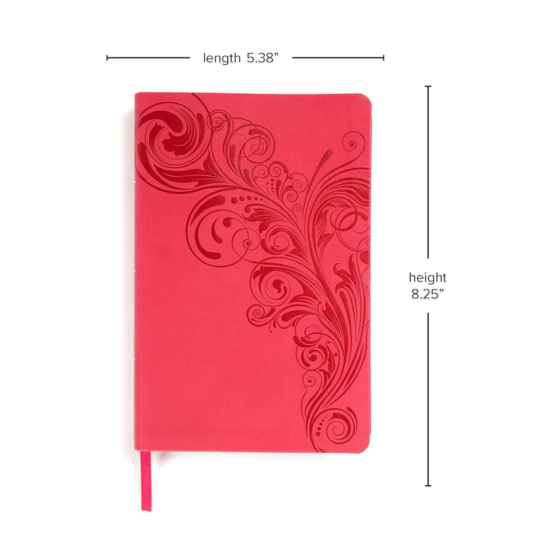 KJV Large Print Personal Size Reference Bible, Pink LeatherTouch by Holman Bible Staff