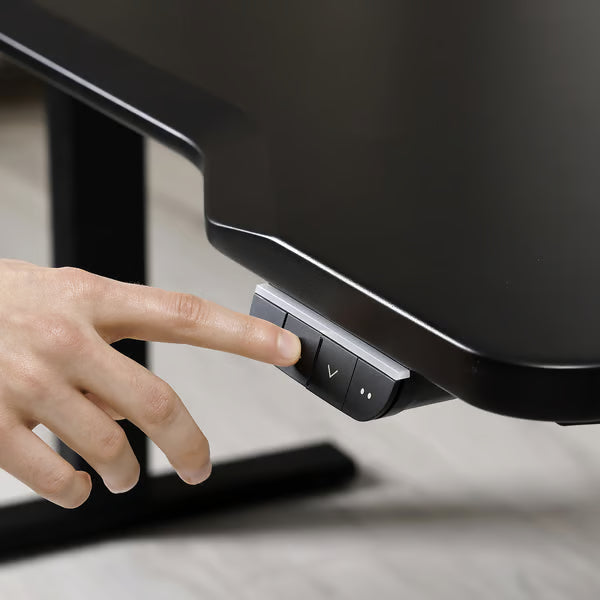 IKEA UTMANING Gaming desk sit/stand, electric/black, 160x80 cm (63x31 1/2 ")