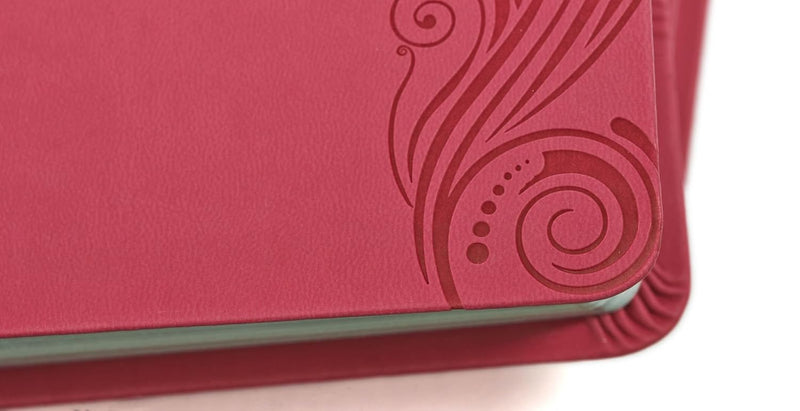 NKJV Large Print Personal Size Reference Bible, Pink LeatherTouch by Holman Bible Staff