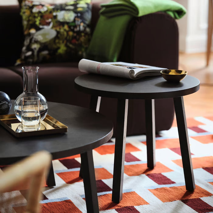 IKEA STOCKHOLM 2025 Rug, flatwoven, white/brown/light blue handwoven, 240x350 cm (7 ' 10 "x11 ' 6 ")