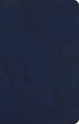 KJV Single-Column Compact Bible – Navy Leather touch by Holman Bible Publishers