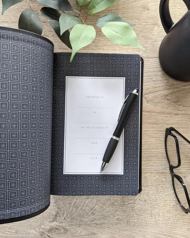 Holy Bible: New Living Translation, Trinity Cross Black  by Tyndale