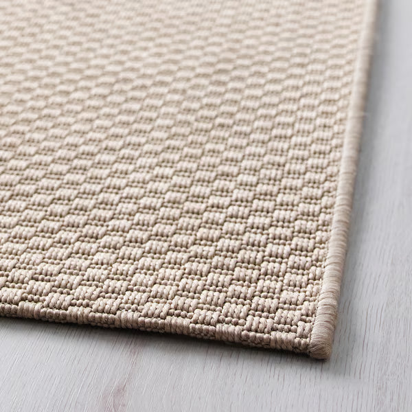 IKEA MORUM Rug flatwoven, in/outdoor, beige, 160x230 cm (5 ' 3 "x7 ' 7 ")