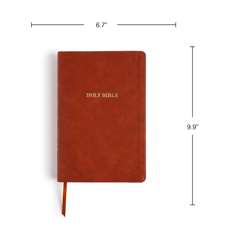 Giant Print Reference Bible, Burnt Sienna LeatherTouch by Holman Bible Publishers