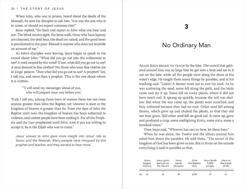 The Story of Jesus: Experience the Life of Jesus As One Seamless Story by Zondervan